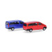 Minikit, Mercedes Benz Vito, bus, bleu, rouge, 2 pièces - HERPA 014236 - HO 1/87