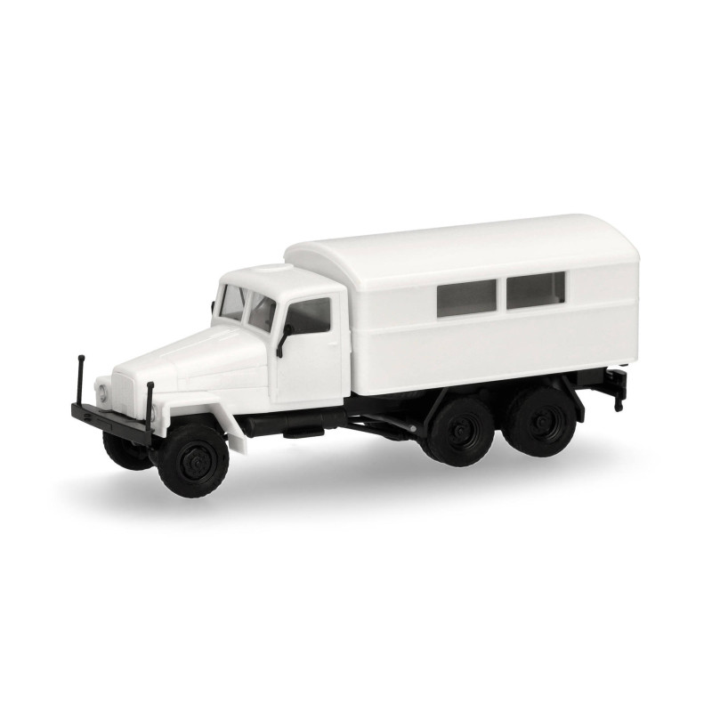 Minikit, IFA G5, camionnette, 3 essieux, blanc - HERPA 014199 - HO 1/87