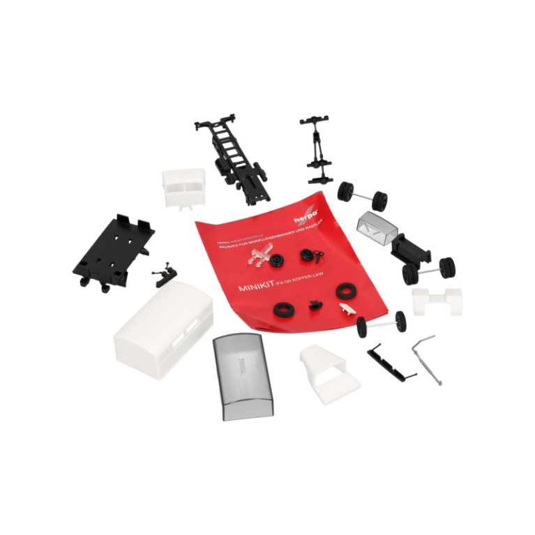 Minikit, IFA G5, camionnette, 3 essieux, blanc - HERPA 014199 - HO 1/87