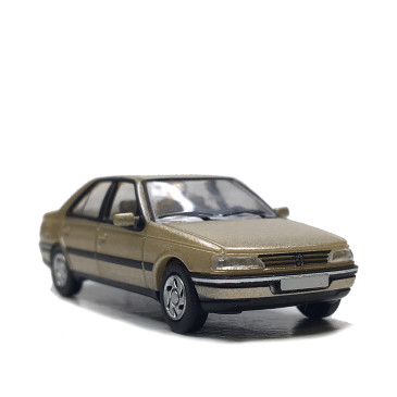 Peugeot 405, berline SRI phase 1, beige, 1987 - SAI 6380 - HO 1/87