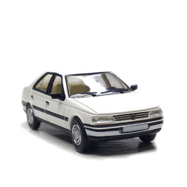 Peugeot 405, berline GRI phase 1, blanc, 1987 - SAI 6381 - HO 1/87