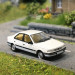 Peugeot 405, berline GRI phase 1, blanc, 1987 - SAI 6381 - HO 1/87