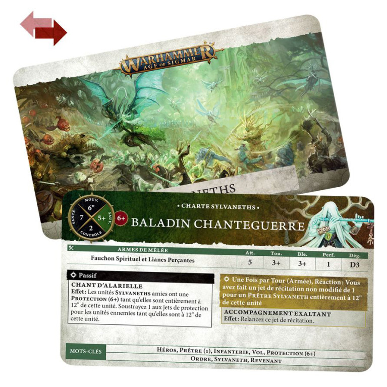 Warhammer Age of Sigmar, Cartes de charte, Sylvaneth - WARHAMMER 01050204003 92-03