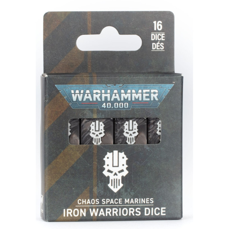 Warhammer 40.000, Set de dés, Chaos Space Marines, Iron Warriors - WARHAMMER 99220102023 42-17