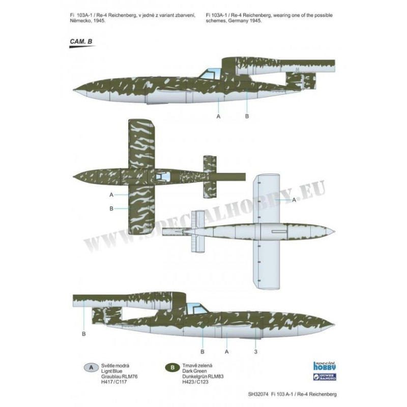Fieseler Fi 103A-1/Re 4 Reichenberg - SPECIAL HOBBY 100-SH32074 - 1/32