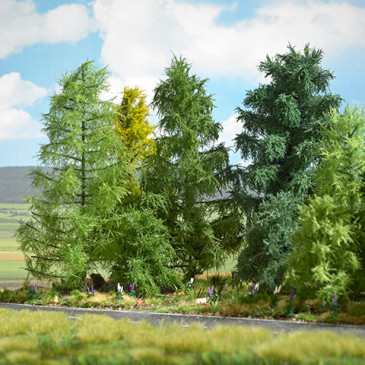 Mélèze, 210mm, bicolore de fin d'été - BUSCH 3817 - HO 1/87