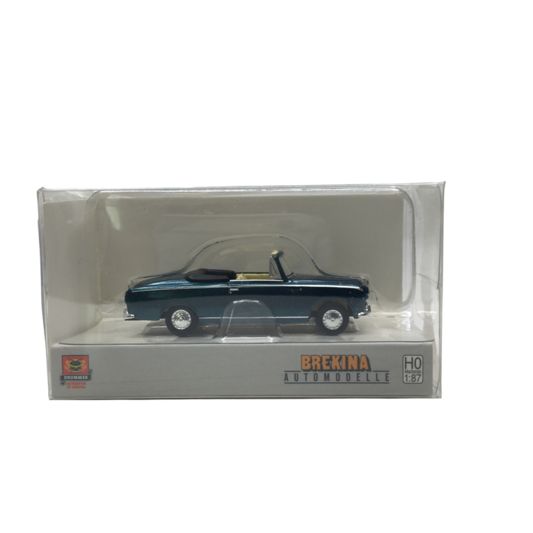 Peugeot 403, cabriolet, vert métal, 1956 - SAI 2536 - HO 1/87