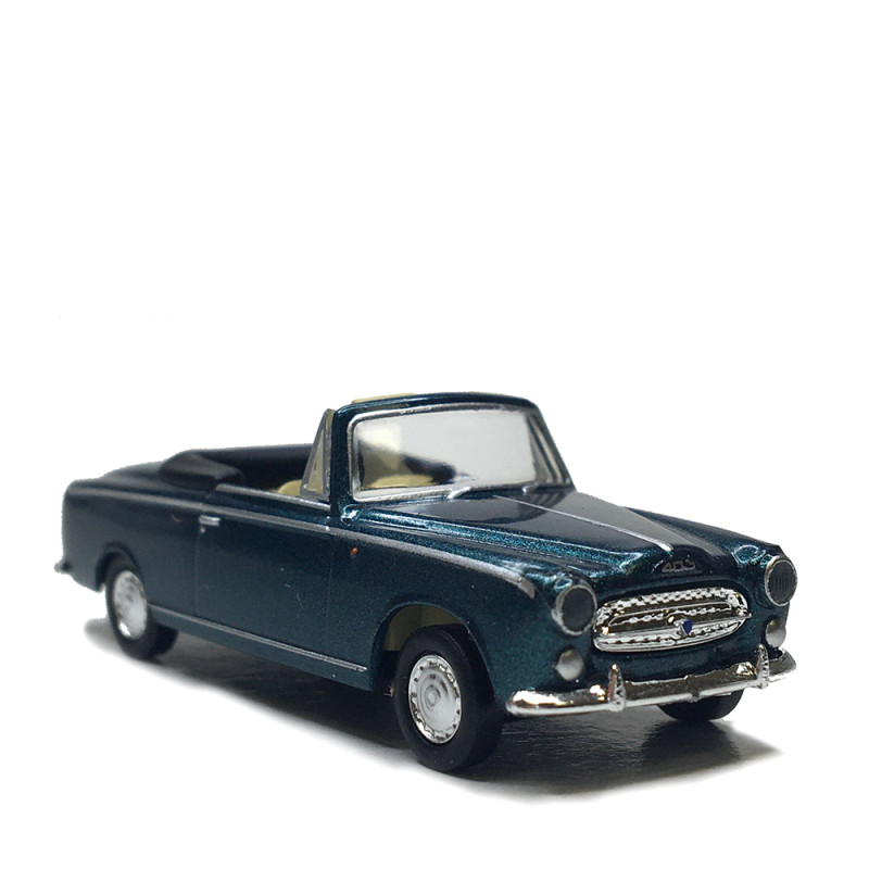 Peugeot 403, cabriolet, vert métal, 1956 - SAI 2536 - HO 1/87
