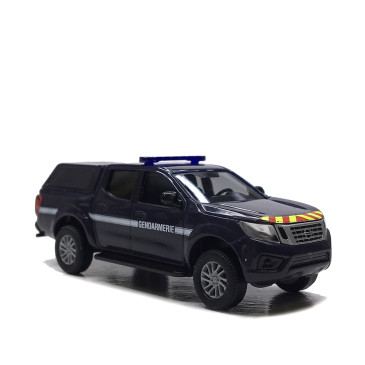 Nissan, Navara D231, avec toit rigide, gendarmerie - BUSCH 53736 - HO 1/87
