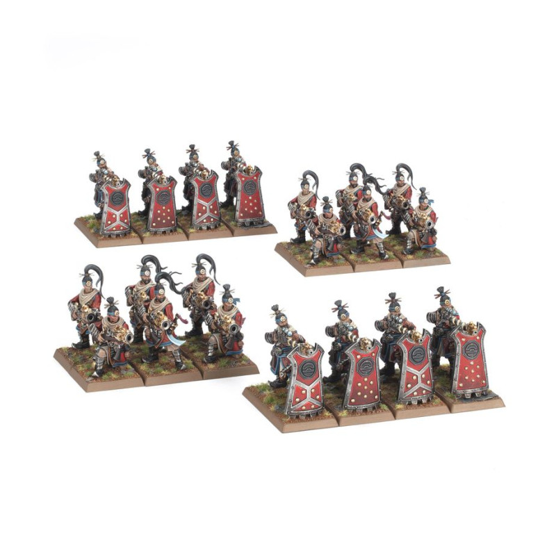 Warhammer The Old World, Grand Cathay, Fusiliers grêle de fer & équipes de canon grue - WARHAMMER 99122720011 06-215