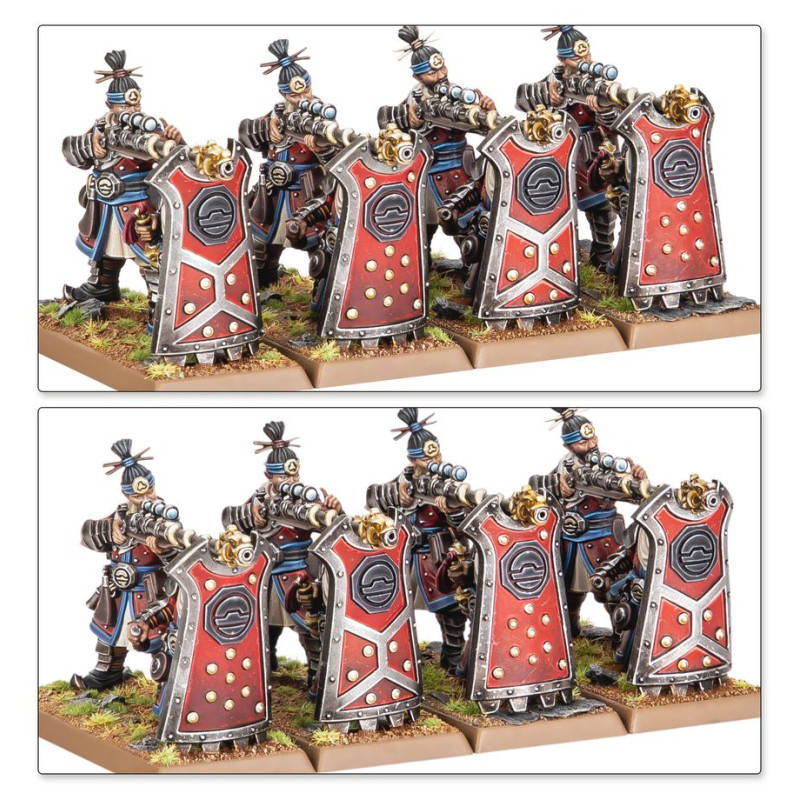 Warhammer The Old World, Grand Cathay, Fusiliers grêle de fer & équipes de canon grue - WARHAMMER 99122720011 06-215