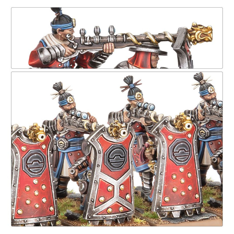 Warhammer The Old World, Grand Cathay, Fusiliers grêle de fer & équipes de canon grue - WARHAMMER 99122720011 06-215