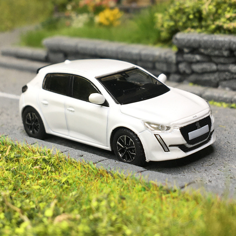 Peugeot 208, blanc, 2019 - SAI 6640 - HO 1/87
