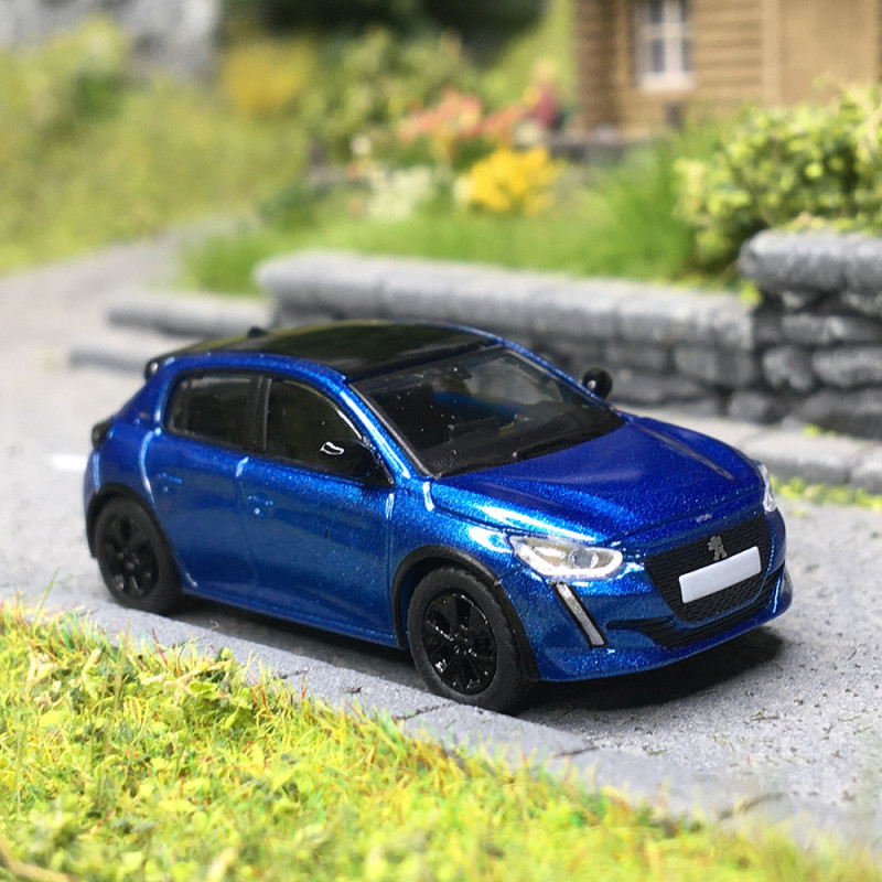Peugeot 208 II, phase 1, bleu métallisé, 2019 - SAI 6641 - HO 1/87