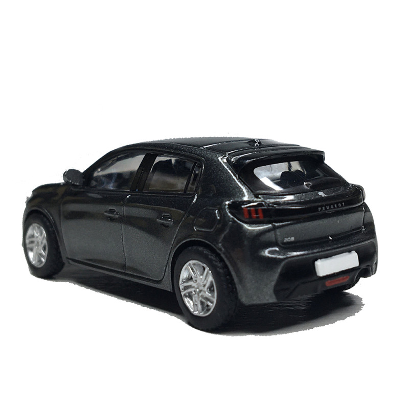 Peugeot 208 II, phase 1, gris métallisé, 2019 - SAI 6642 - HO 1/87