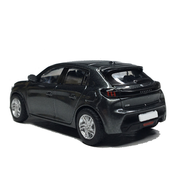 Peugeot 208 II, phase 1, gris métallisé, 2019 - SAI 6642 - HO 1/87