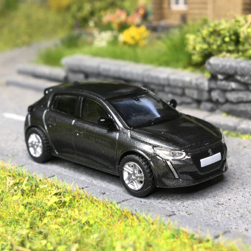 Peugeot 208 II, phase 1, gris métallisé, 2019 - SAI 6642 - HO 1/87