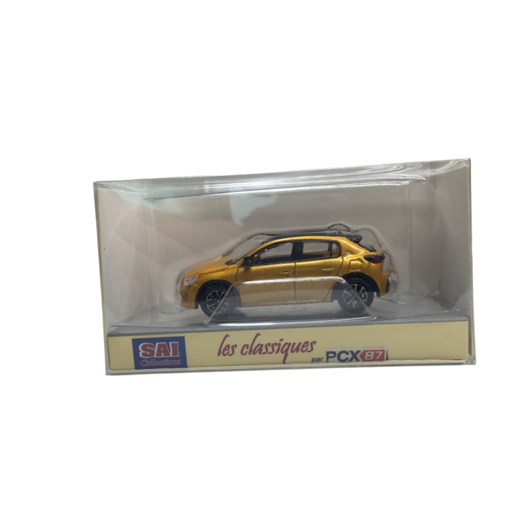 Peugeot 208 II, phase 1, jaune métallisé, 2019 - SAI 6643 - HO 1/87