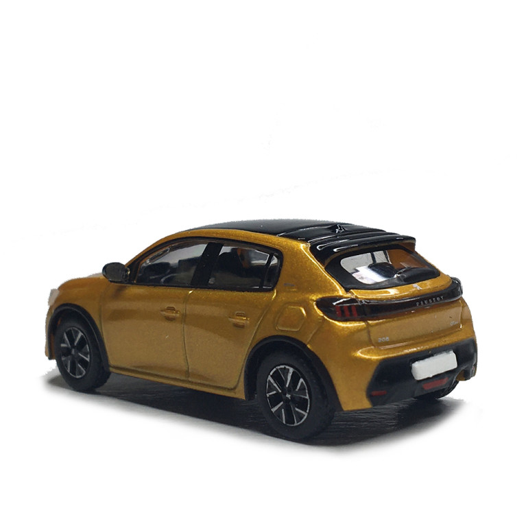 Peugeot 208 II, phase 1, jaune métallisé, 2019 - SAI 6643 - HO 1/87