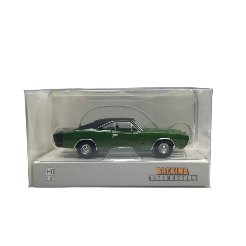Dodge Charger R/T, vert, noir, 1969 - BREKINA 18002 - HO 1/87