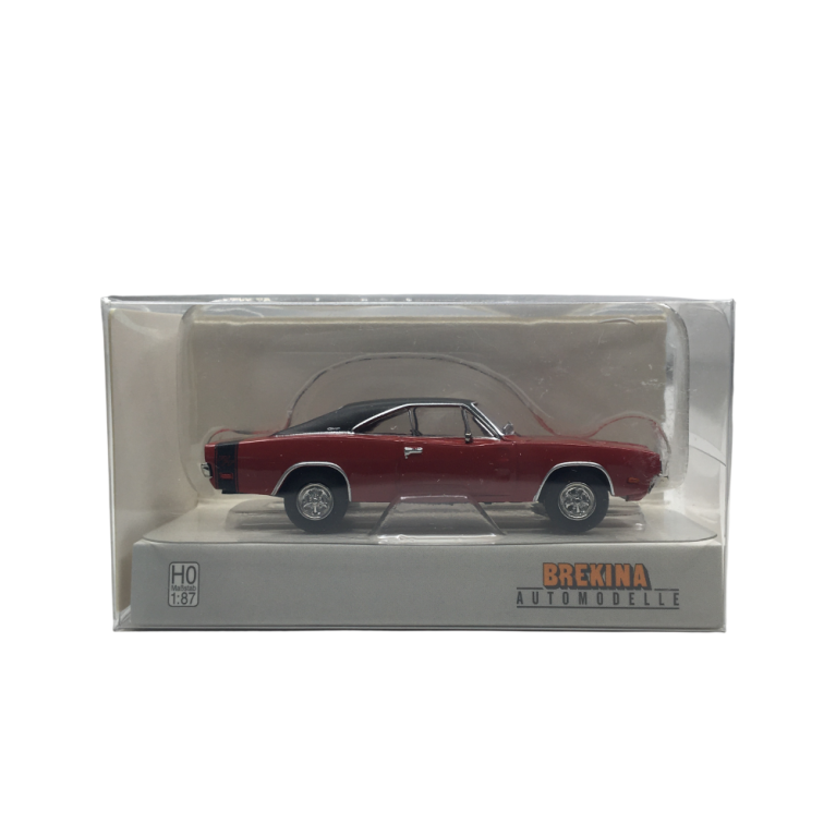 Dodge Charger R/T, rouge, noir, 1969 - BREKINA 18003 - HO 1/87