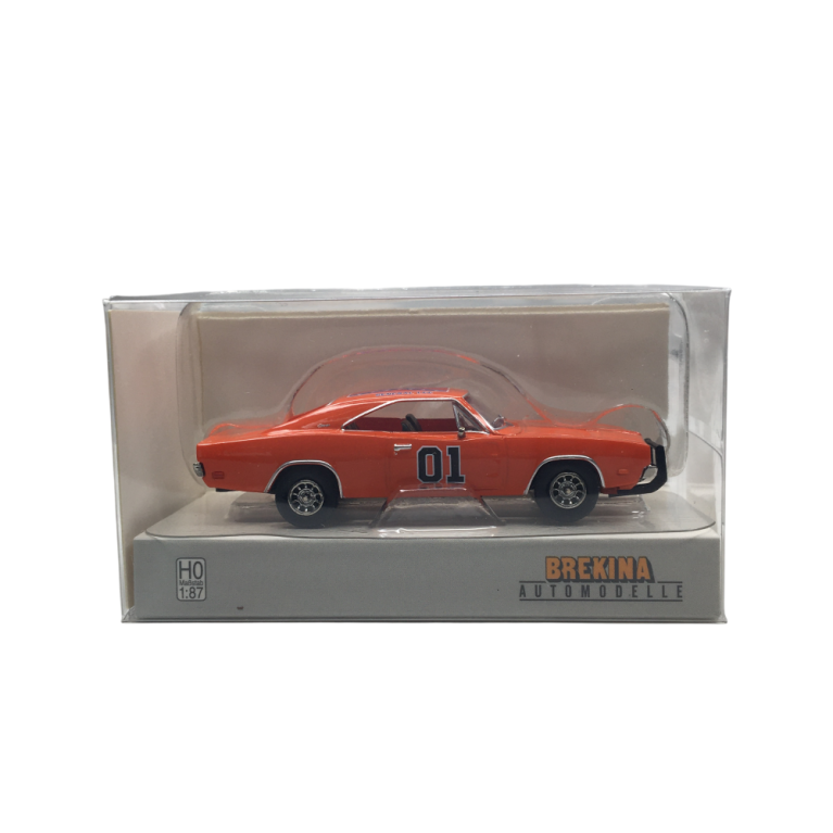 Dodge Charger, orange, General Lee, 1969 - BREKINA 18004 - HO 1/87