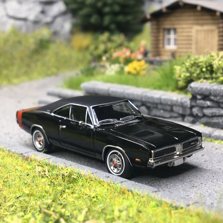 Dodge Charger R/T, noir, 1969 - BREKINA 18006 - HO 1/87