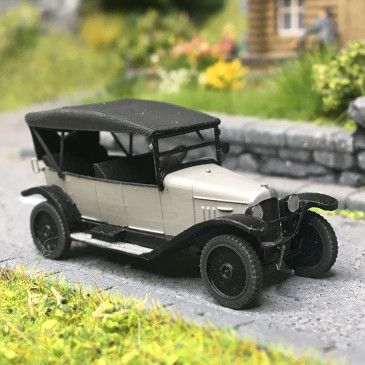 Citroën, Type A Torpédo 10 HP, gris, noir, 1919 - SAI 3012  - HO 1/87