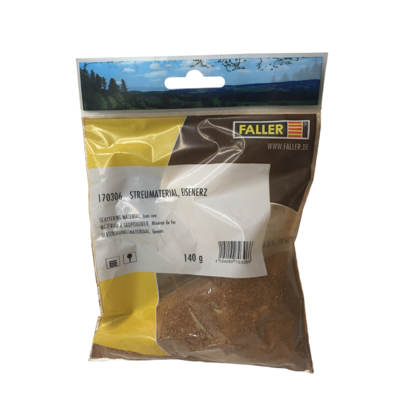 Minerai de fer, matériau à saupoudrer, 140g - Faller 170306 - HO 1/87