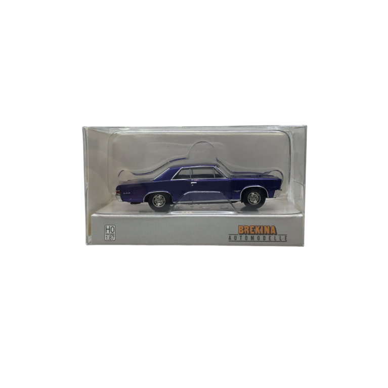 Pontiac GTO, coupé, bleu métallisé, 1965 - BREKINA 18102 - HO 1/87
