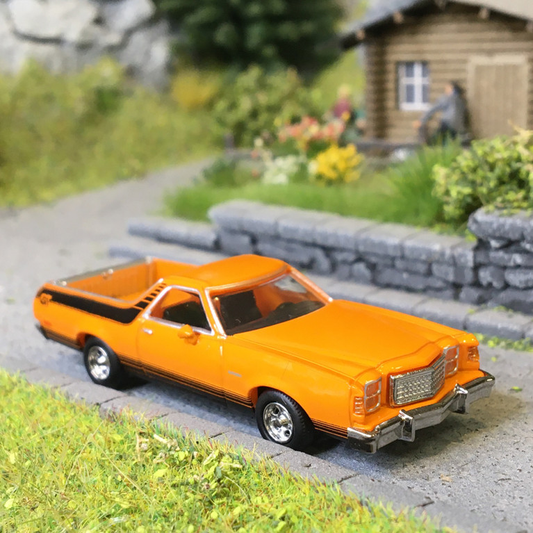 Ford Ranchero GT, orange, 1977 - BREKINA 18227 - HO 1/87