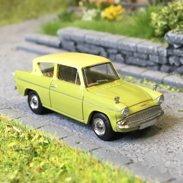 Ford Anglia, vert, beige, 1959 - BREKINA 19336 - HO 1/87