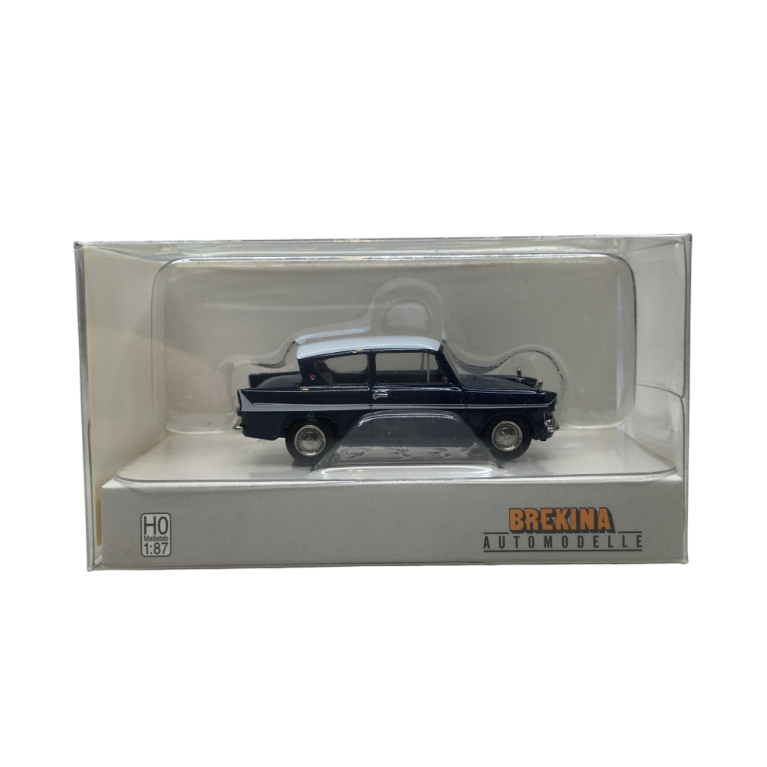 Ford Anglia, bleu, blanc, 1959 - BREKINA 19337 - HO 1/87