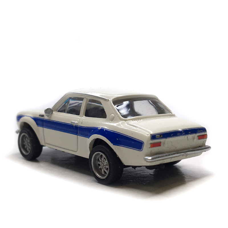Ford Escort MKI RS 1600, blanc, bleu, 1970 - BREKINA 19070 - HO 1/87