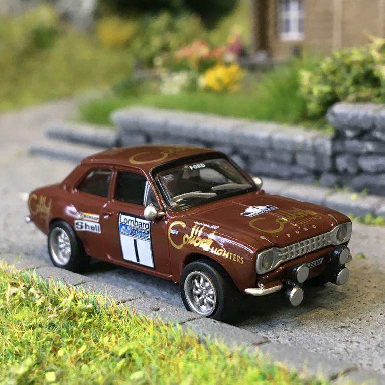 Ford Escort MKI RS 1600,Rallye RAC Daily Lombard, 1974, n1, Timo Mäkinen, Henry Liddon - BREKINA 19078 - HO 1/87