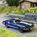 Ford Mustang Fastback, Shelby GT 350, bleu métallisé, blanc, 1968 - BREKINA 19618 - HO 1/87