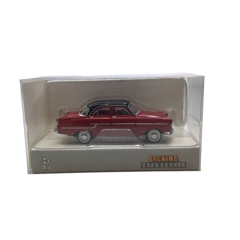 Opel Kapitän P2.6, rouge, noir, 1959 - BREKINA 20888 - HO 1/87
