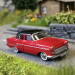 Opel Kapitän P2.6, rouge, noir, 1959 - BREKINA 20888 - HO 1/87