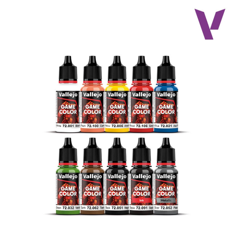 Set Game Color 10x18ml - Fantasy Color Series - VALLEJO 72.215