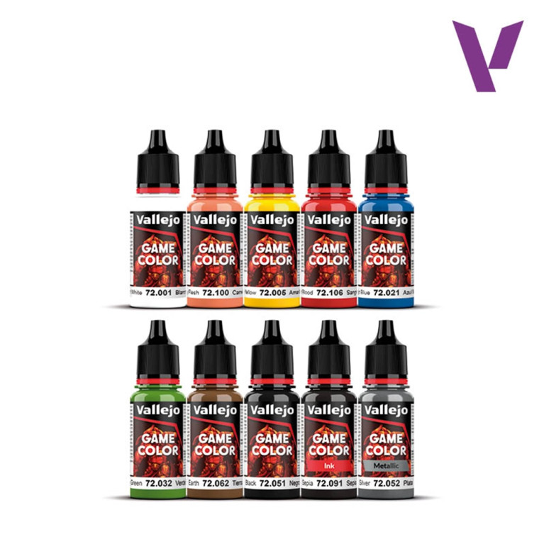 Set Game Color 10x18ml - Fantasy Color Series - VALLEJO 72.215