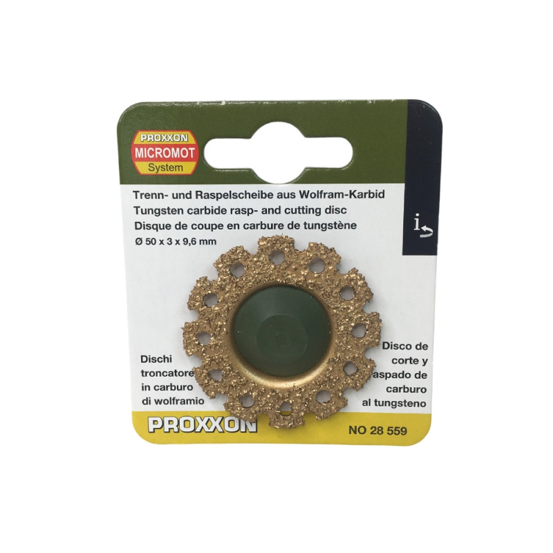 Disque à tronçonner et râper en carbure de tungstène - PROXXON 28559