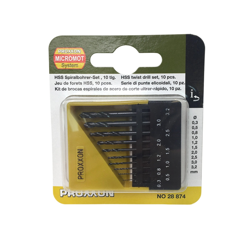 Jeu de forêts HSS (x10) - PROXXON 28874
