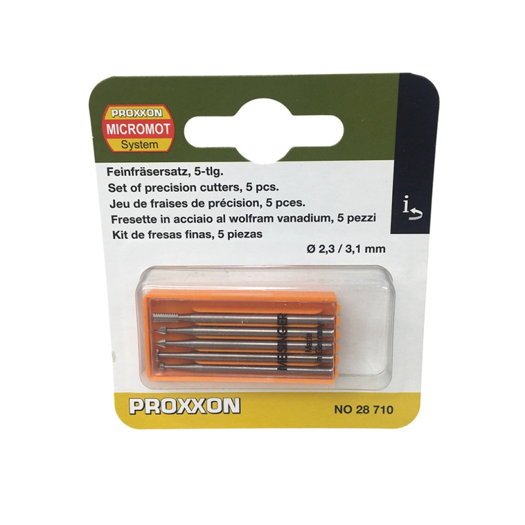 Embouts de fraise "wolfram-vanadium" (x5) - PROXXON 28710