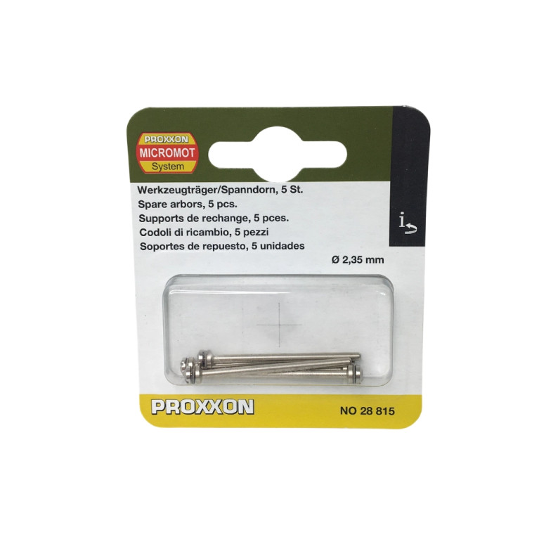 Axes / Supports de rechange, 2,35 x 44 mm (x5) - PROXXON 28815