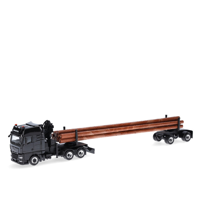 MAN TGX GX, Camion forestier long, Walter Holztransporte - HERPA 320580 - HO 1/87