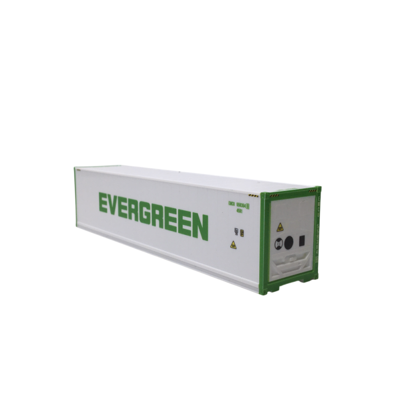 Ensemble de conteneurs de 40 pieds, Evergreen - HERPA 076449-007 - HO 1/87