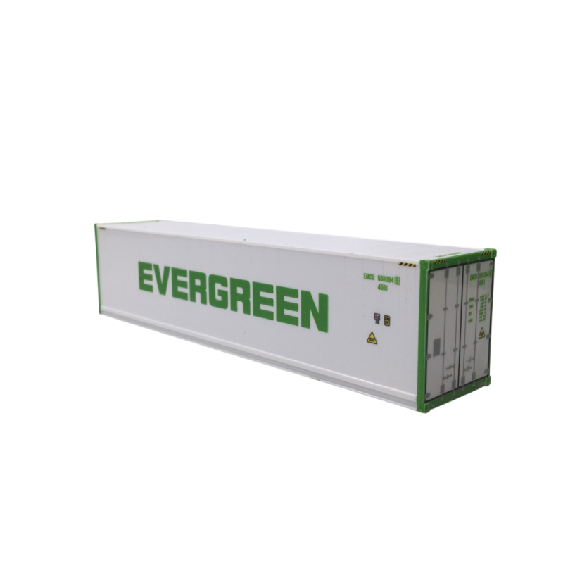 Ensemble de conteneurs de 40 pieds, Evergreen - HERPA 076449-007 - HO 1/87