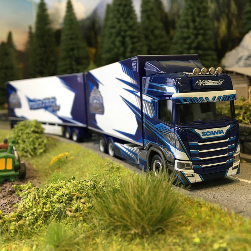 Scania CR 20 HD, camion remorque, Ristimaa - HERPA 320092 - HO 1/87