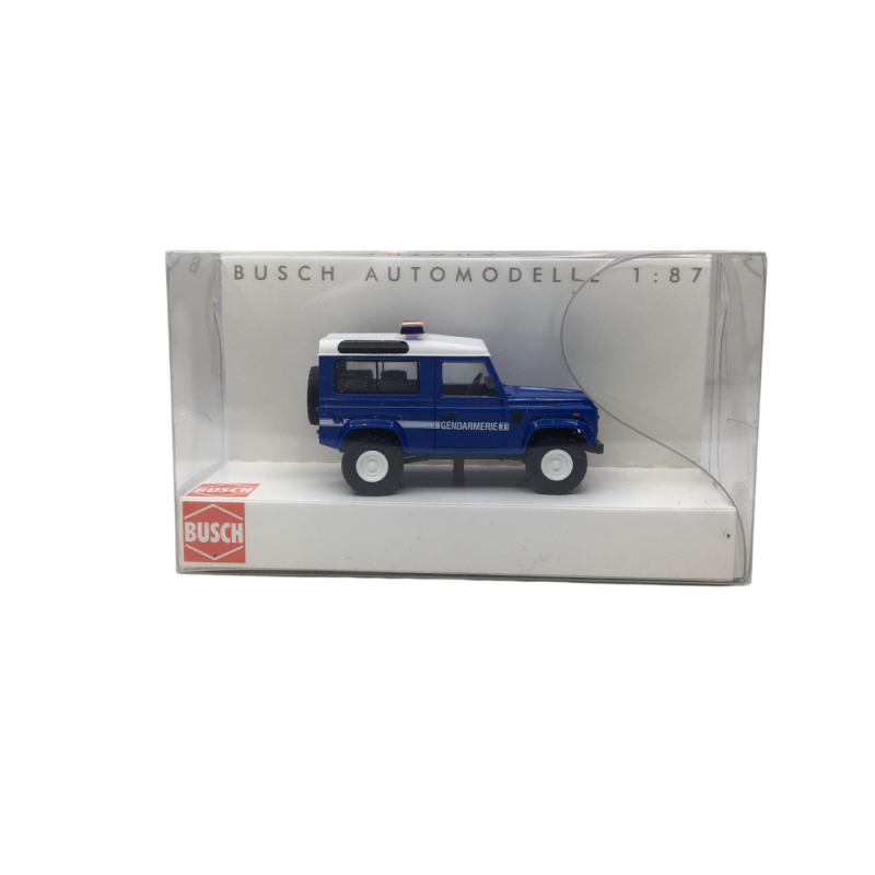 Land rover, Defender 90, gendarmerie - BUSCH 54317 - HO 1/87