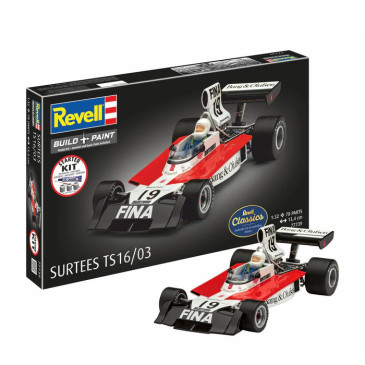 Coffret starter kit avec peinture, Surtees TS16/03 - REVELL 77739 - 1/32